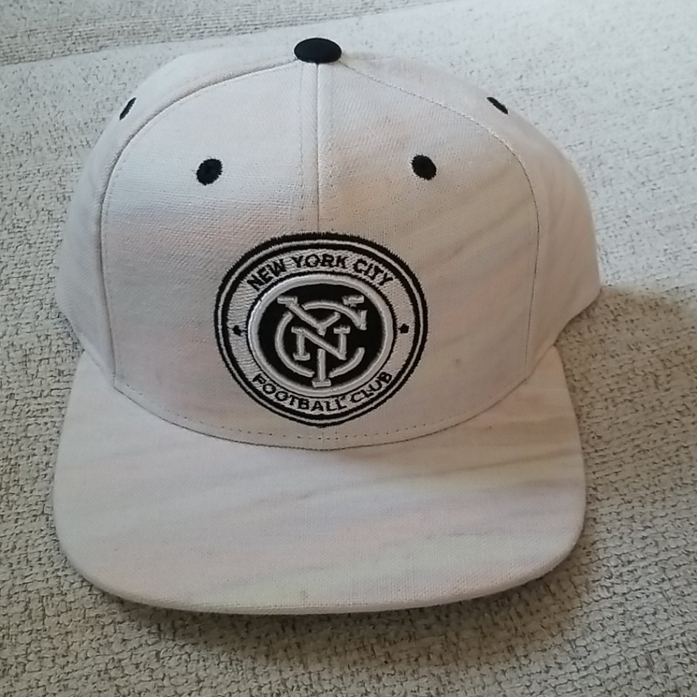 Adidas NYC Football Club sample flat brim snapback